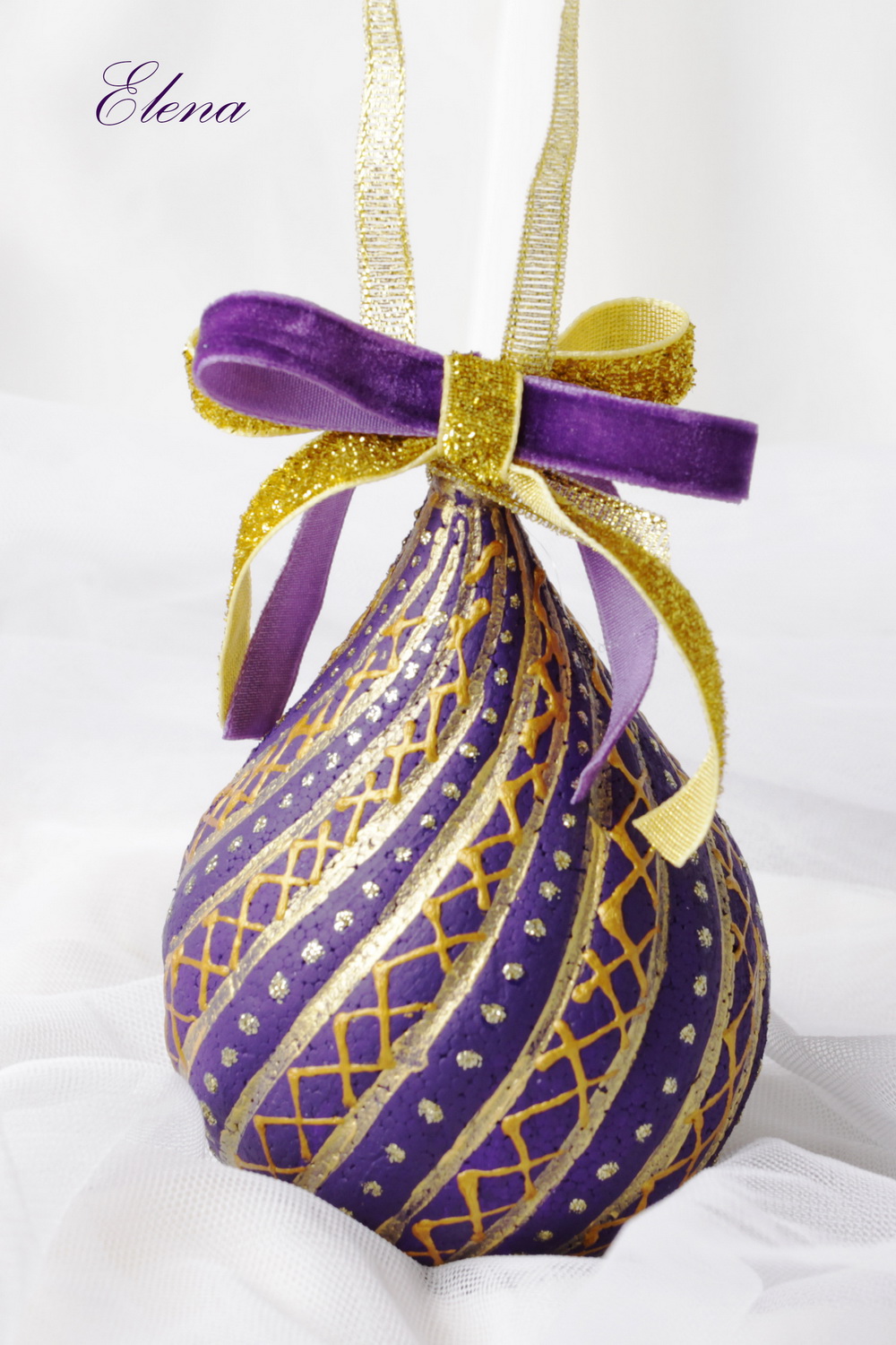 Новогодние подвески-капельки