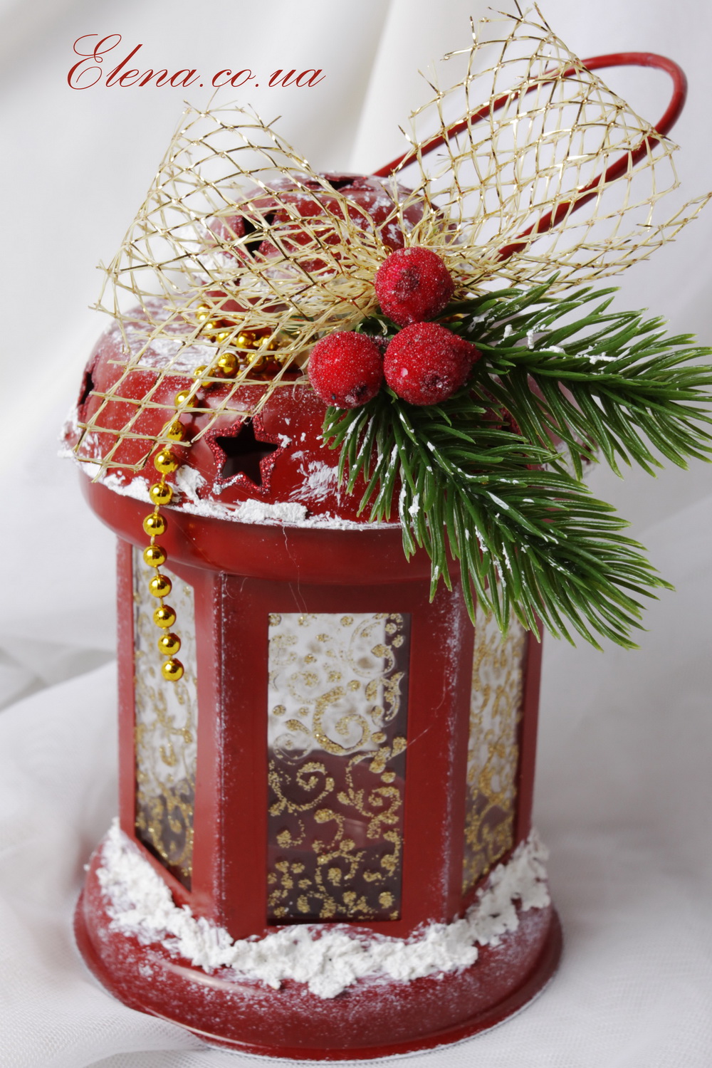 Фонарик красный