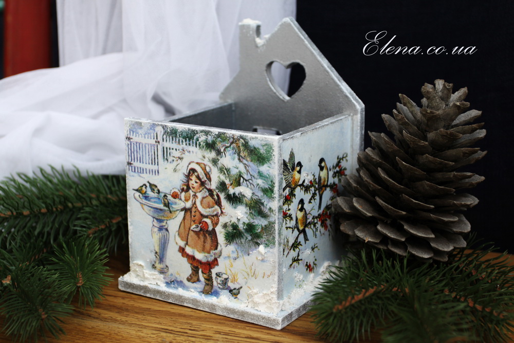 Короб новогодний Птички