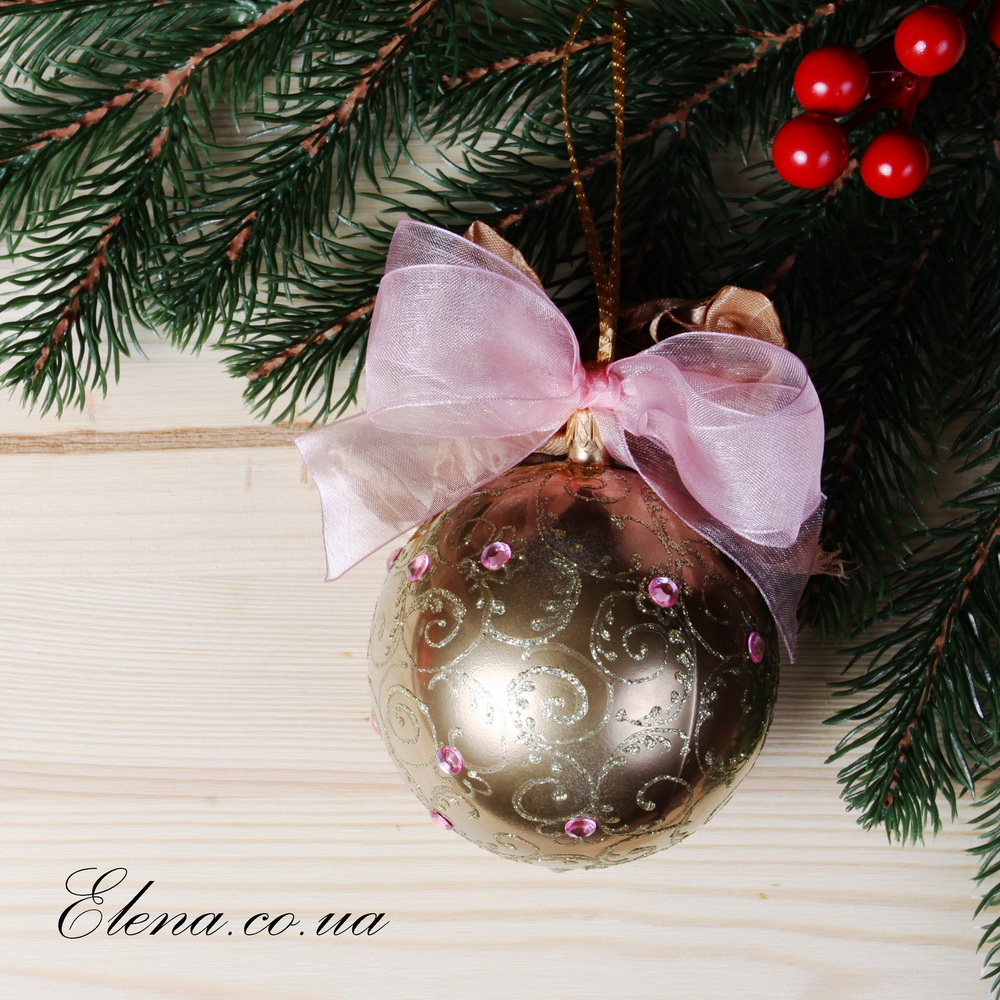 Шар новогодний Золото