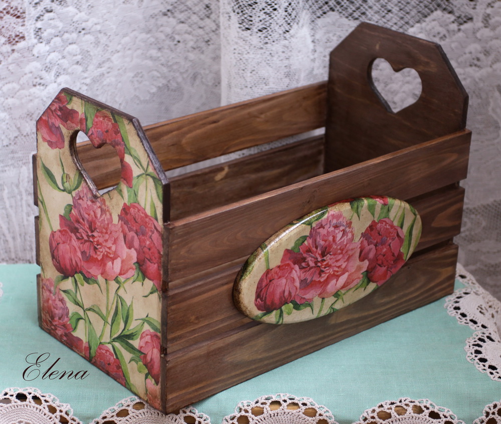 Ящик Пионы Ящик Пионы