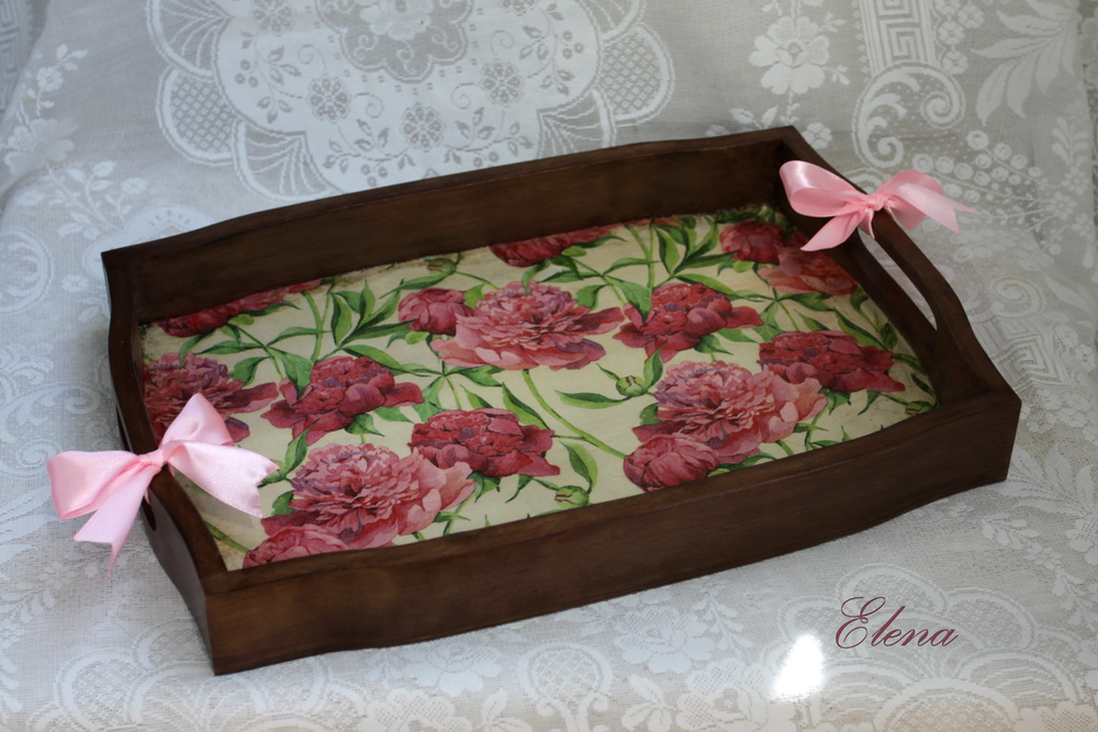 Поднос Пионы Набор Пионы