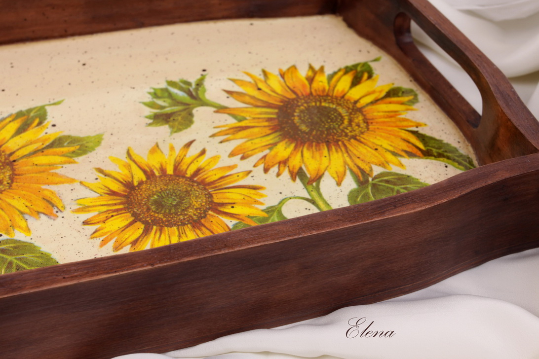 Поднос Подсолнухи