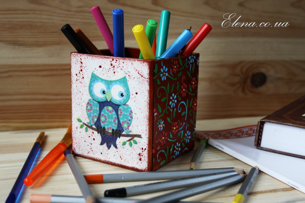 Короб-подставка Совушка